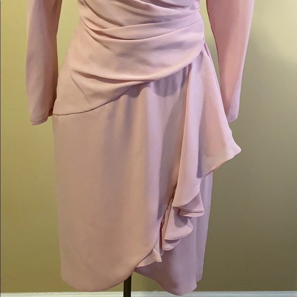 VINTAGE CLASSY ABBY KENT BLUSH COCKTAIL DRESS 4 - Picture 2 of 11